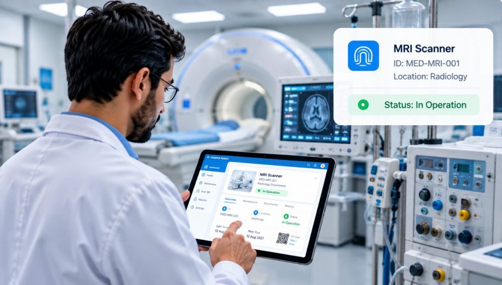 High-Tech MRI Hospital Monitoring Room